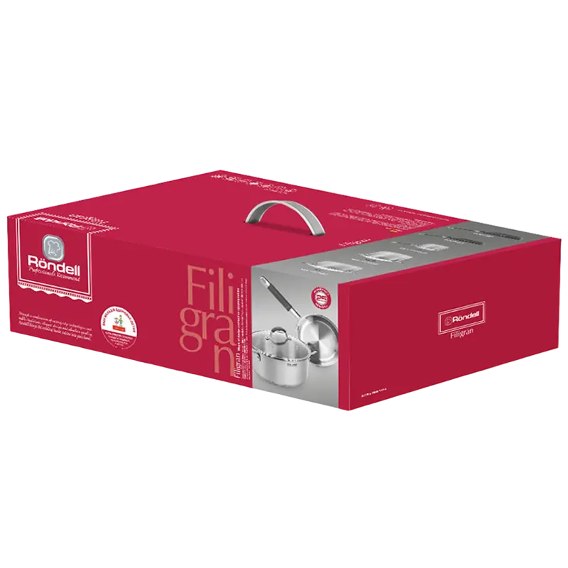 Набор посуды Rondell RDS-1413, 4,7л, Нержавеющая сталь