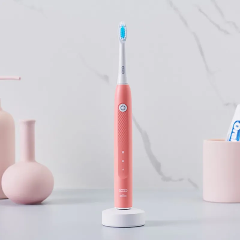 Электрическая звуковая зубная щетка BRAUN S111.513.2, Розовый