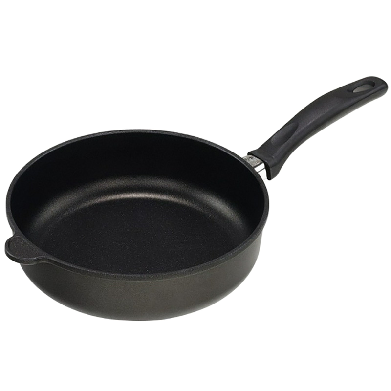 Сковорода AMT Gastroguss I-726-E, 3,3л, 26см, Чёрный