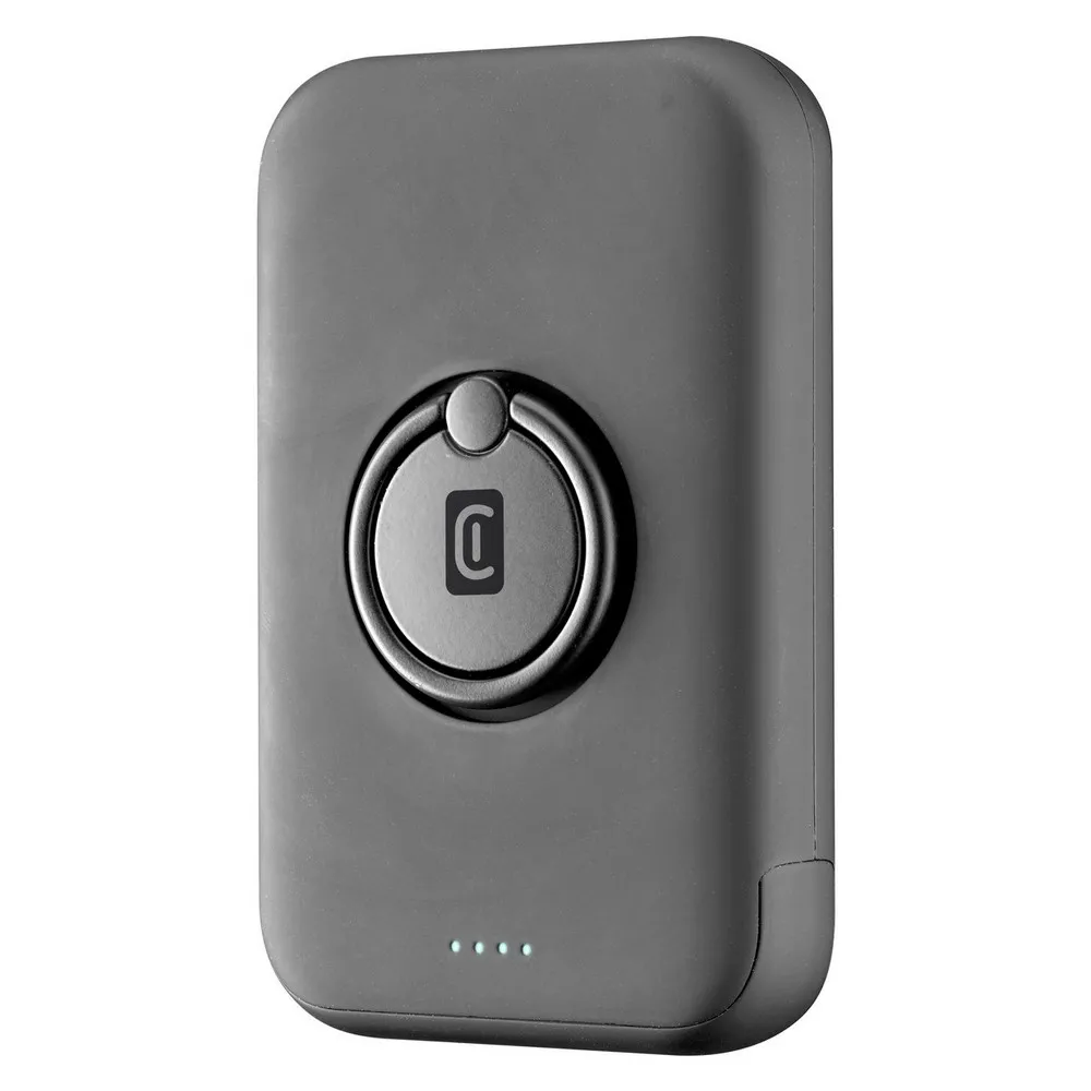 Acumulator extern Cellularline MAG 5000 Wireless, 5000mAh, Negru