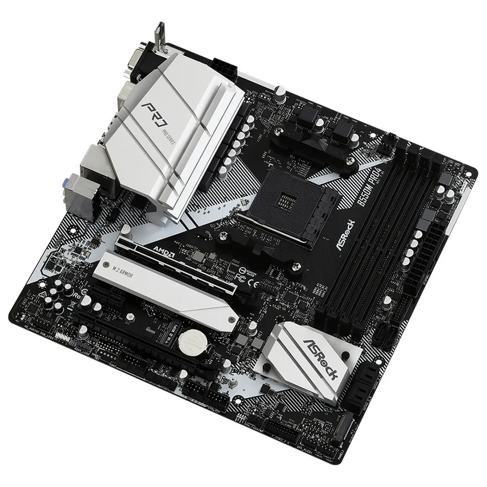 Материнская плата ASRock B550M Pro4, AM4, AMD B550, Micro-ATX