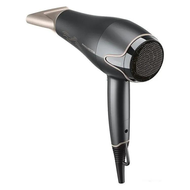 Фен Rowenta Motion Dry CV5707F0, 2200 Вт, Чёрный Золотой