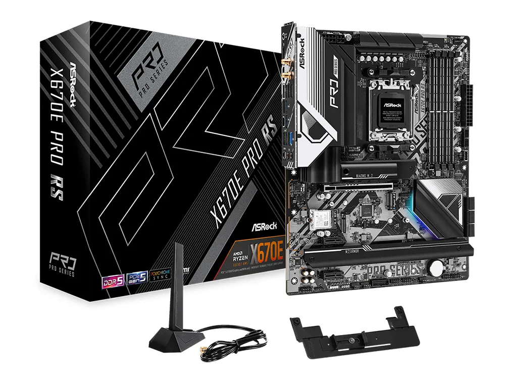 Материнская плата ASRock X670E PRO RS, AM5, AMD X670, ATX