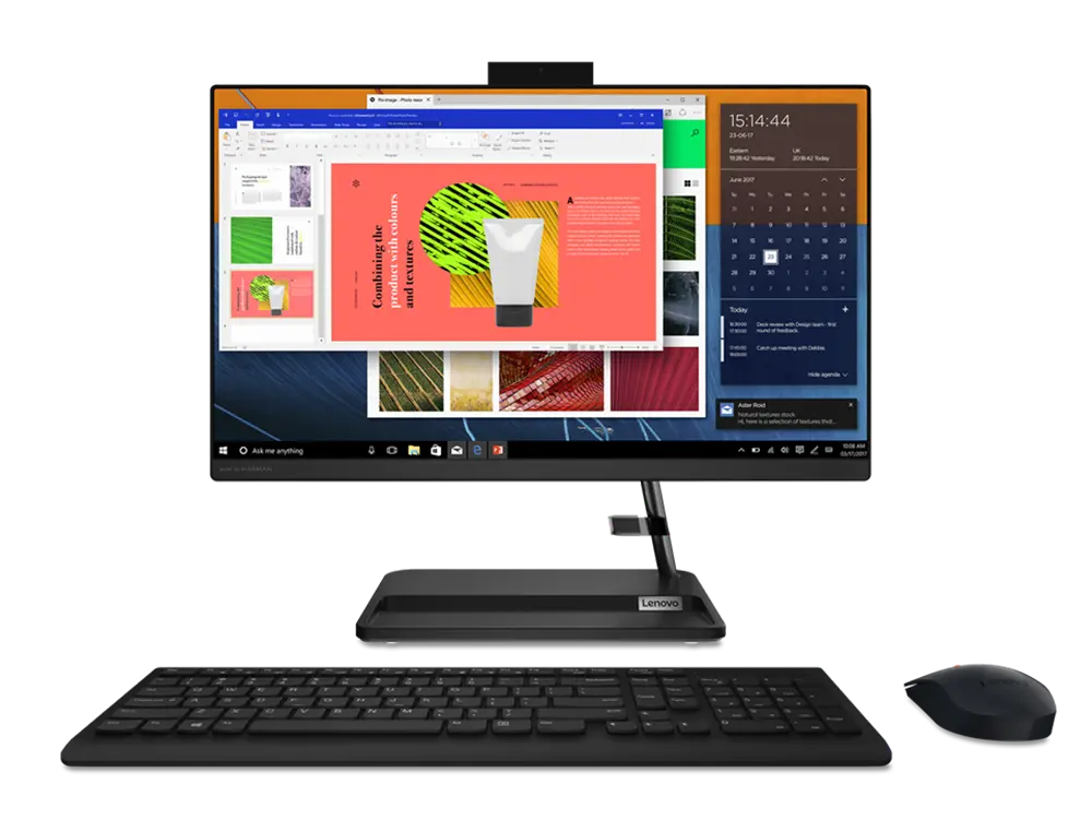 Computer All-in-One Lenovo IdeaCentre 3 22ITL6, 21,5", Intel Pentium Gold 7505, 8GB/256GB, Fără SO, Negru