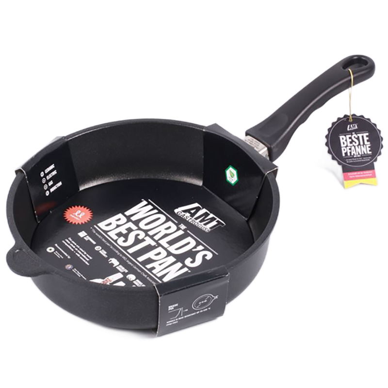 Сковорода AMT Gastroguss I-726-E, 3,3л, 26см, Чёрный