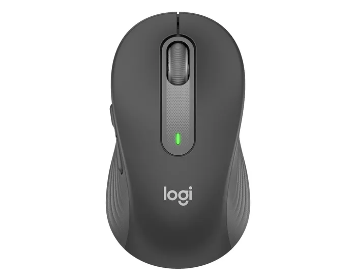 Wireless Mouse Logitech M650 Signature, Optical, 400-4000 dpi, 5 buttons, 1xAA, 2.4GHz/BT, Black