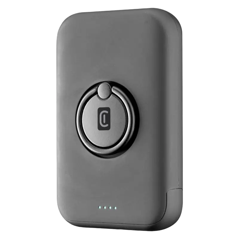 Acumulator extern Cellularline MAG 5000 Wireless, 5000mAh, Negru