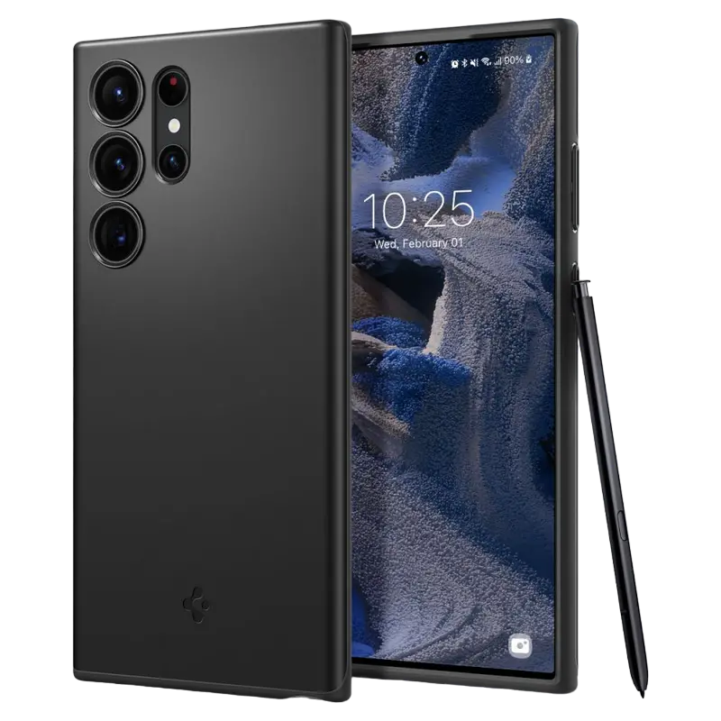 Чехол Spigen Samsung S23 Ultra, Thin Fit, Чёрный