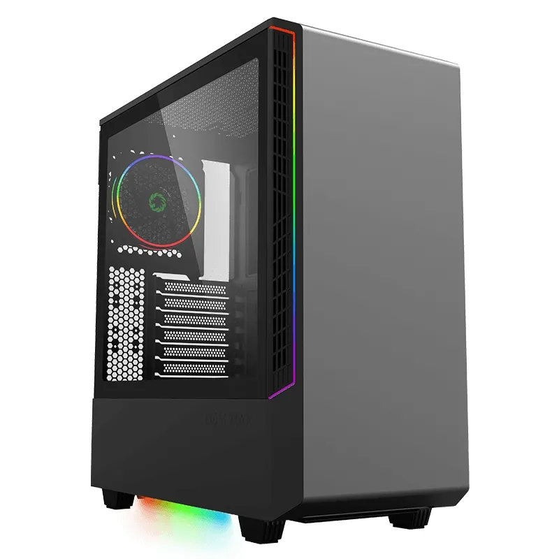 Carcasă PC Gamemax Panda T802, Midi-Tower, ATX, Negru