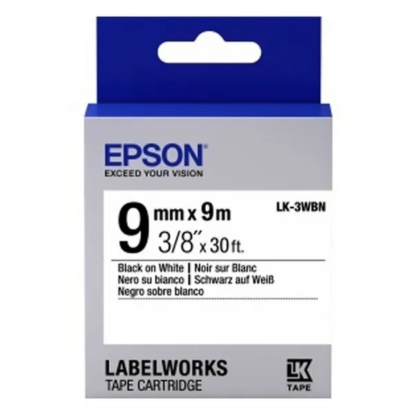  Epson LK-3WBN, 9mm x 9m