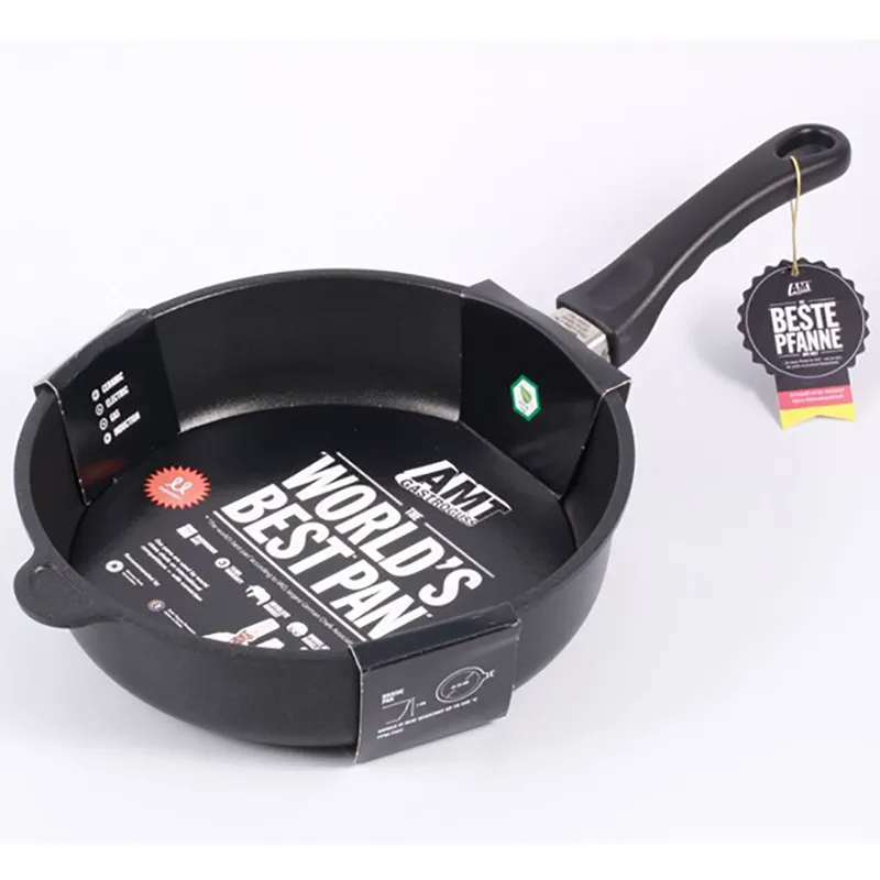 Сковорода AMT Gastroguss I-726-E, 3,3л, 26см, Чёрный