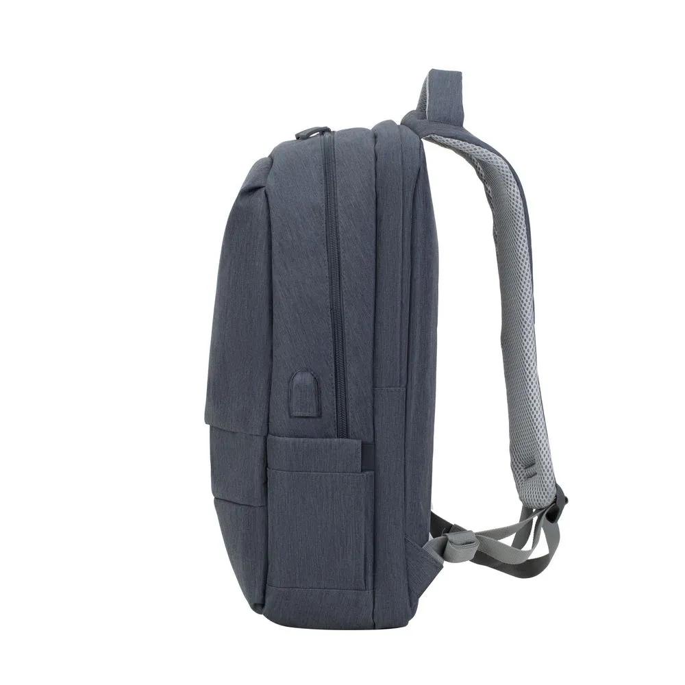 Rucsac pentru Laptop RivaCase Prater, 17.3", Poliester, Gri închis