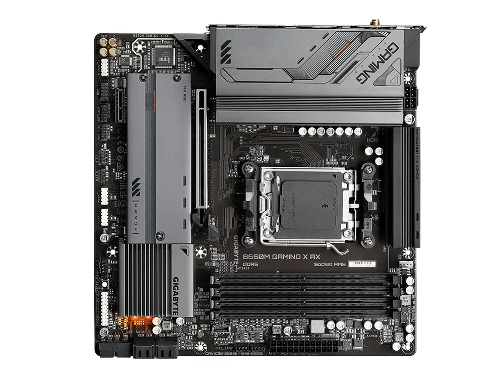 Материнская плата Gigabyte B650M GAMING X AX, AM5, AMD B650, Micro-ATX