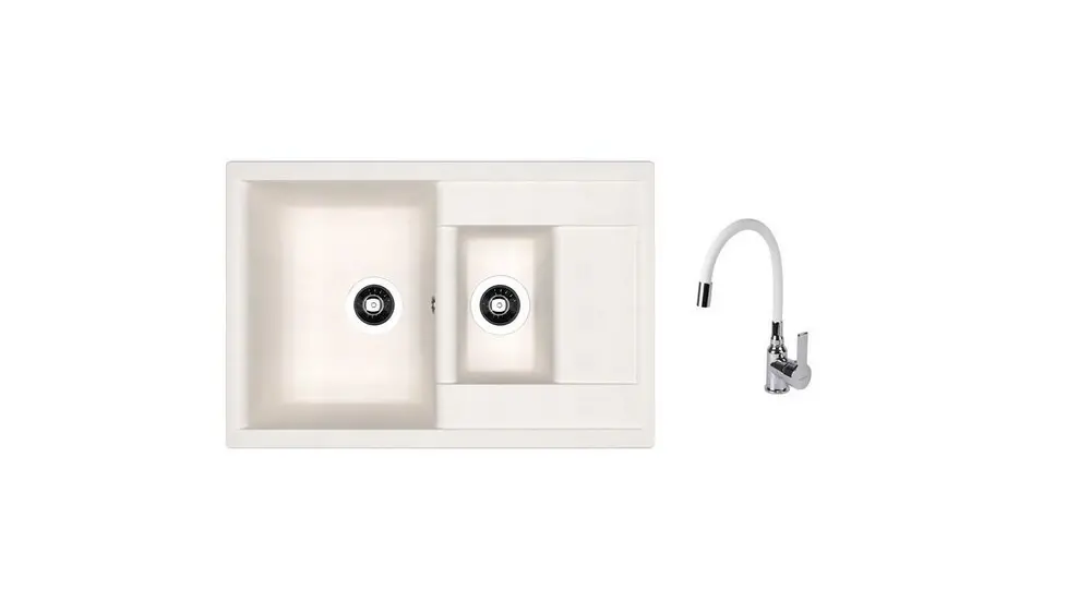 НАБОР мойка Dr Gans Astra 760 + SanDonna F 9995 белый