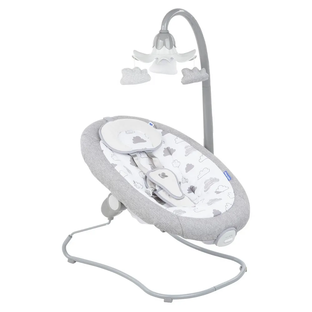 Scaun balansoar pentru copii Kikka Boo Clouds, Grey
