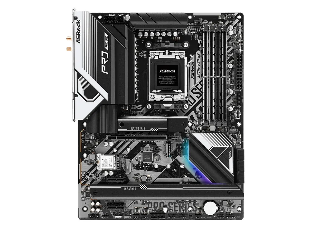 Материнская плата ASRock X670E PRO RS, AM5, AMD X670, ATX
