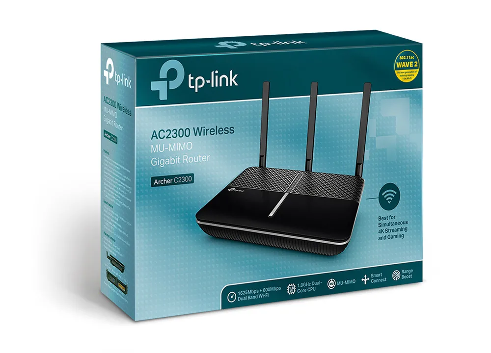 Беспроводной маршрутизатор TP-LINK Archer C2300, Чёрный