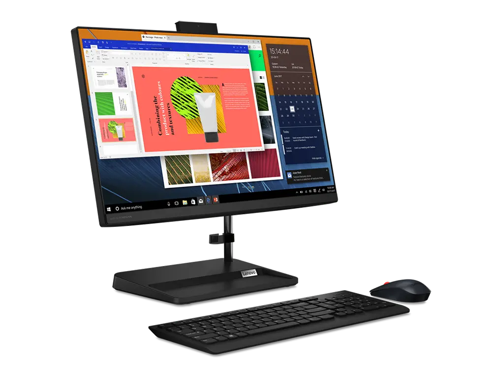 Computer All-in-One Lenovo IdeaCentre 3 22ITL6, 21,5", Intel Pentium Gold 7505, 8GB/256GB, Fără SO, Negru