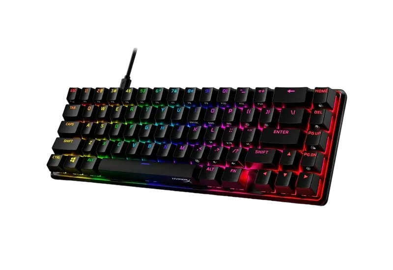 Gaming Keyboard HyperX Alloy Origins 65, Mechanical, TKL, Aluminum body, Red SW, RGB, PBT keys, USB
