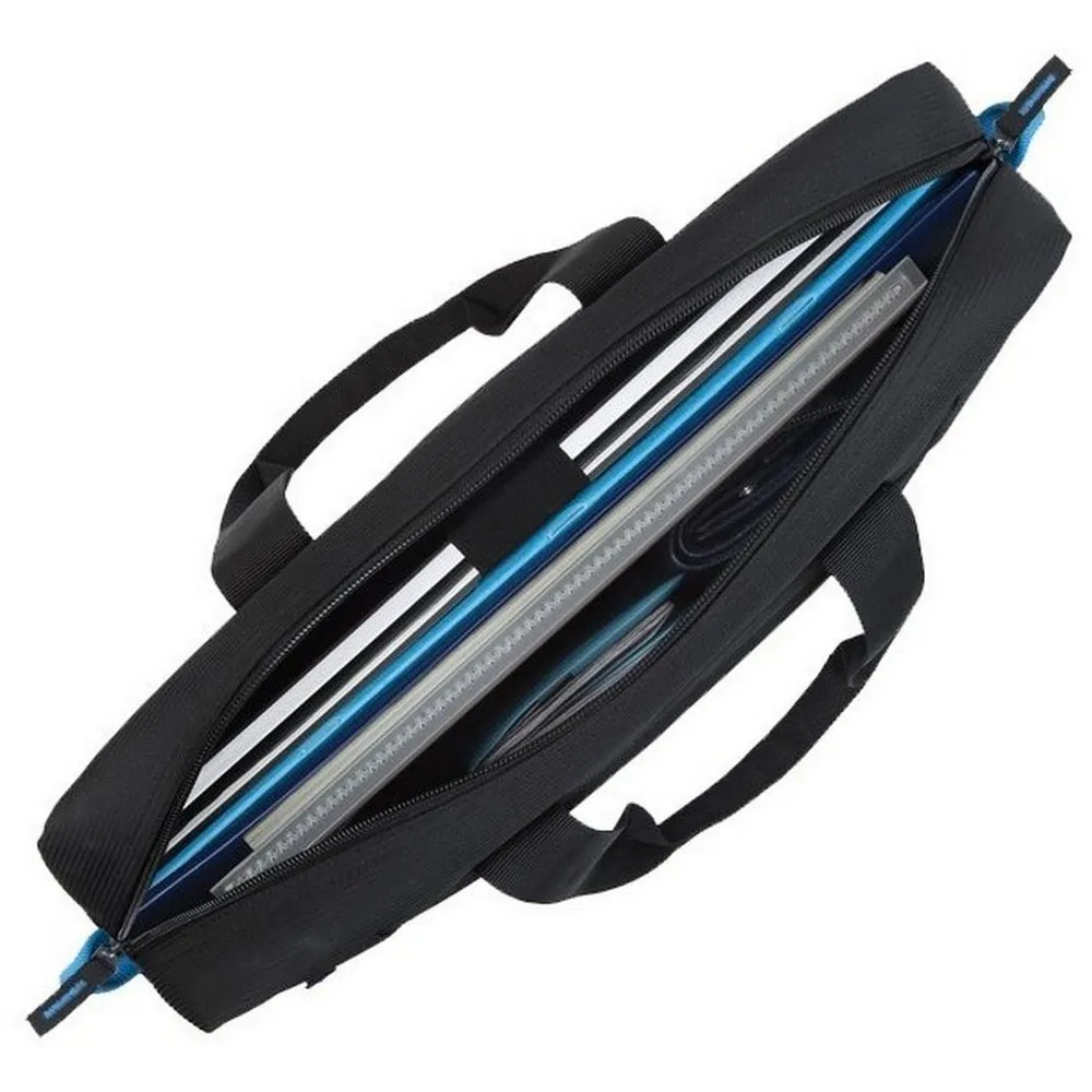 Geantă pentru Laptop RivaCase Regent, 16", Poliester, Negru