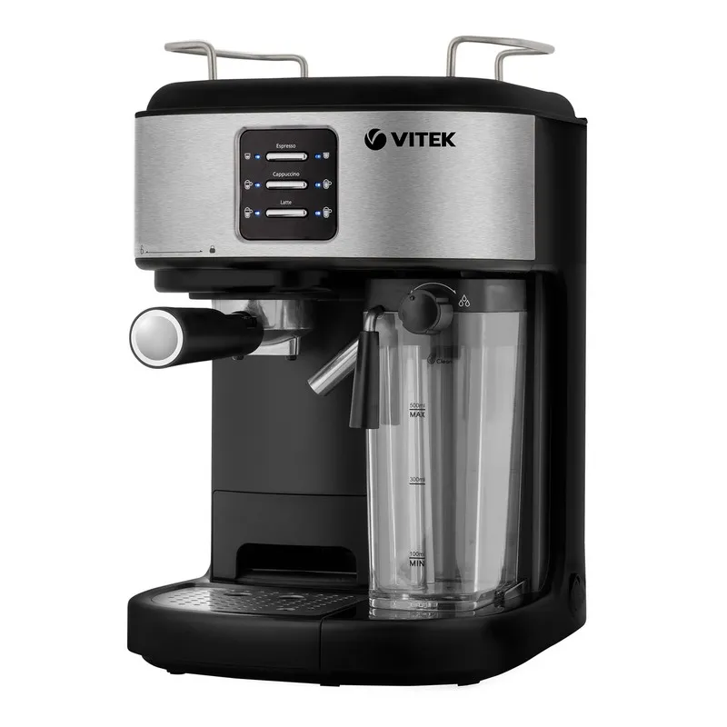 Espressor manual VITEK VT-8489, 1250 W, Argintiu
