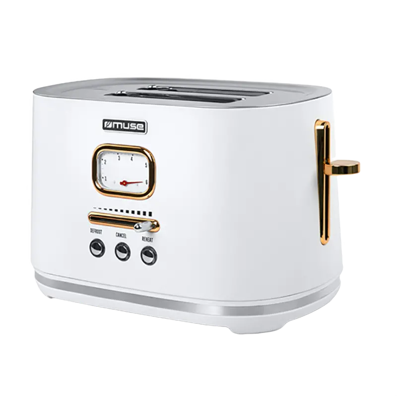 Toaster MUSE MS-130 W, Alb | Auriu