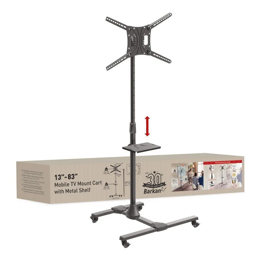 Suport înclinat pe perete BARKAN SW411H, Negru