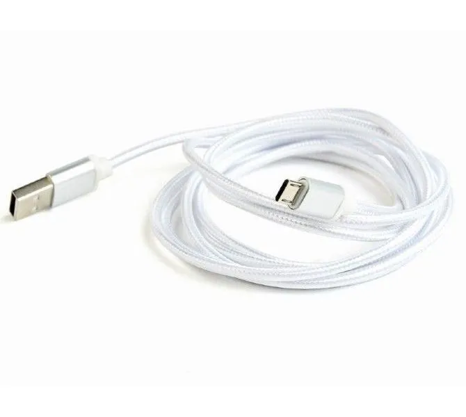 Кабель для зарядки и синхронизации Cablexpert CCB-mUSB2B-AMBM-6-S, USB Type-A/micro-USB, 1,8м, Белый
