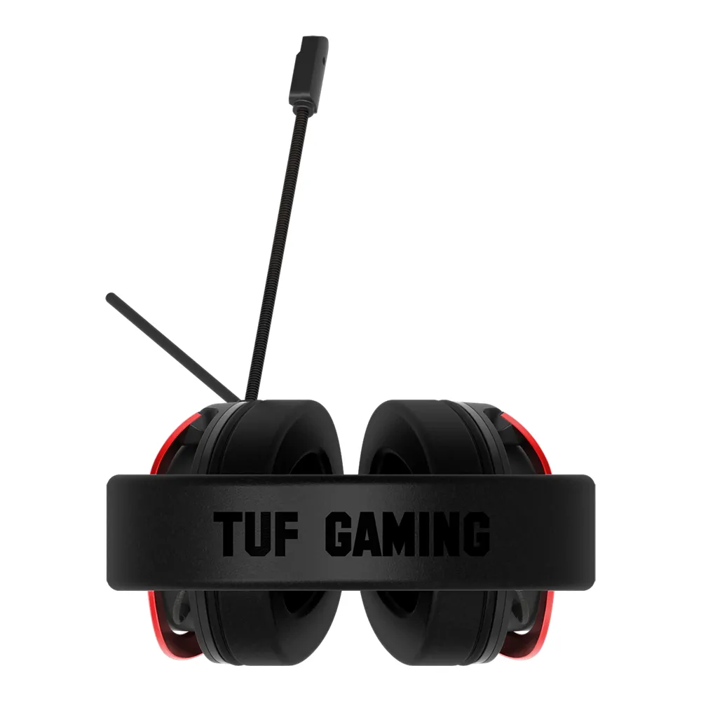Căști gaming ASUS TUF Gaming H3, Cu fir, Negru/Roșu