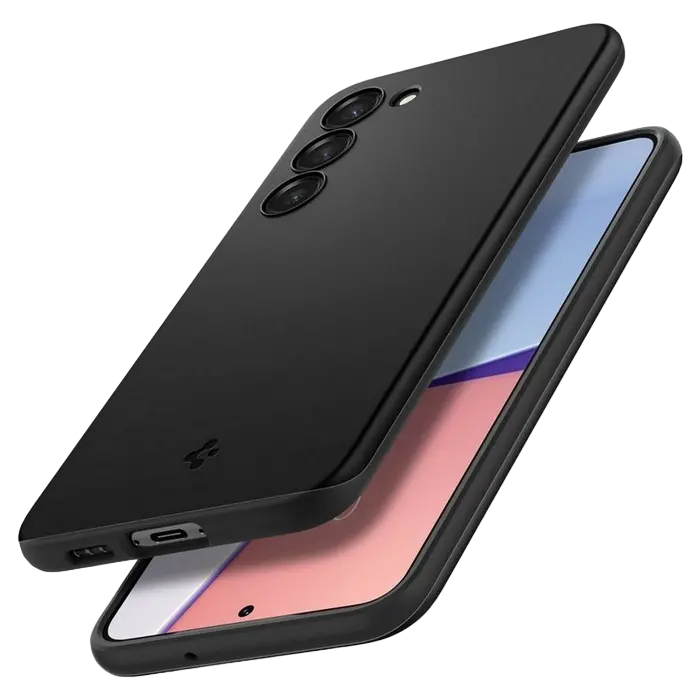 Чехол Spigen Samsung S23, Thin Fit, Чёрный