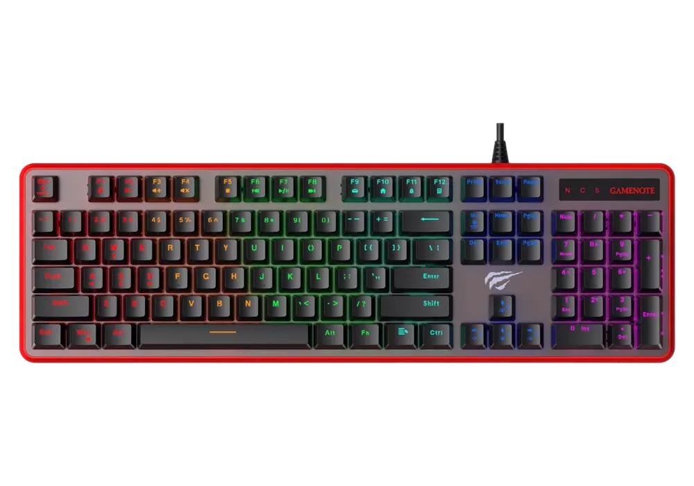 Tastatură Havit KB870L, Cu fir, Negru