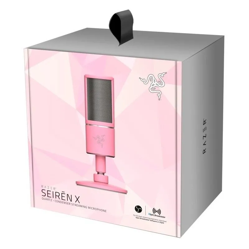 Компьютерный микрофон RAZER Seiren X, USB, Розовый