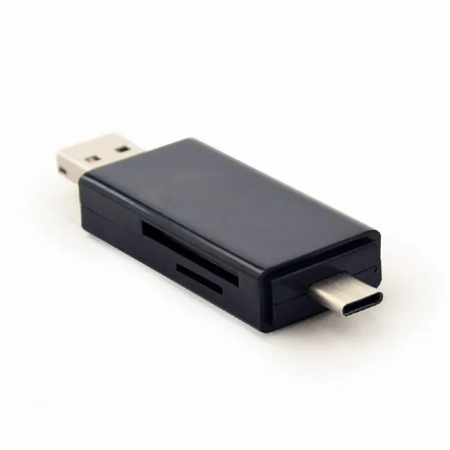 Type-C/MicroSD/USB2.0 Card Reader SD, microSD,  Gembird 