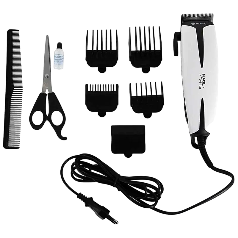 Машинка для стрижки VITEK VT-2517, Белый | Черный