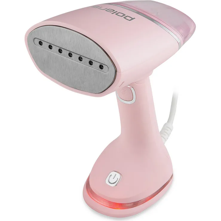 Aparat de călcat vertical cu aburi Polaris PGS1422CA, Roz