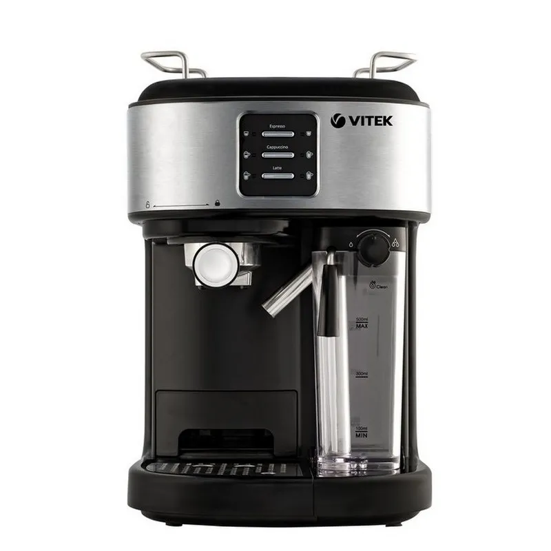 Espressor manual VITEK VT-8489, 1250 W, Argintiu
