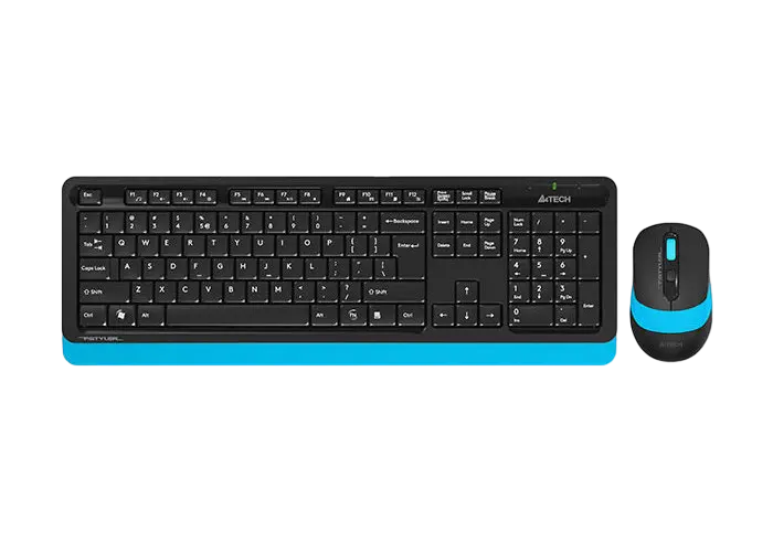 Клавиатура и мышь A4Tech FG1010, Беспроводное, Черный/Синий