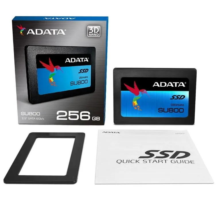 Накопитель SSD ADATA Ultimate SU800, 256Гб, ASU800SS-256GT-C