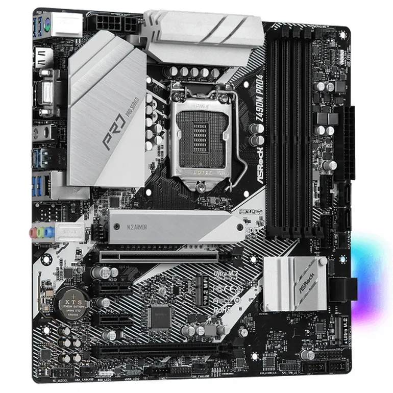 Материнская плата ASRock Z490M PRO4, LGA1200, Intel Z490, Micro-ATX