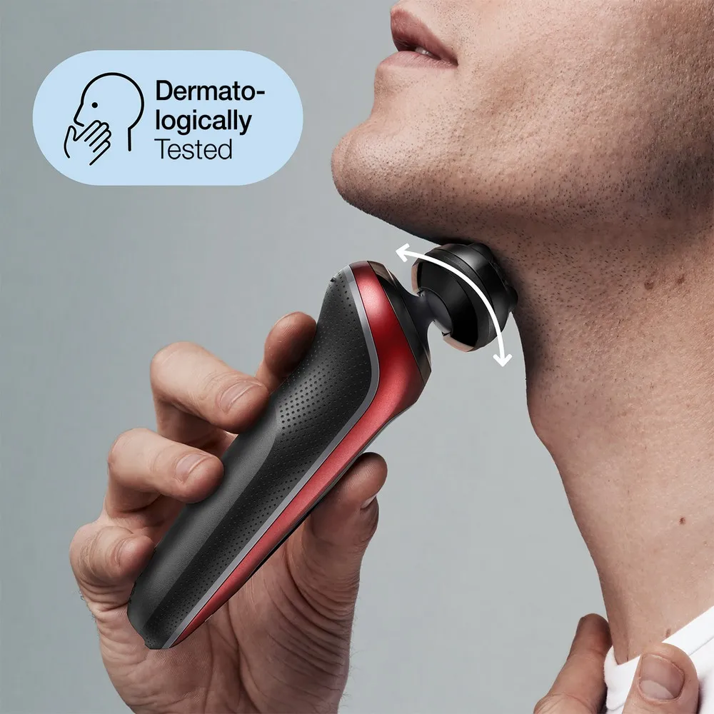 Электробритва мужская BRAUN 60-R1200s, Красный