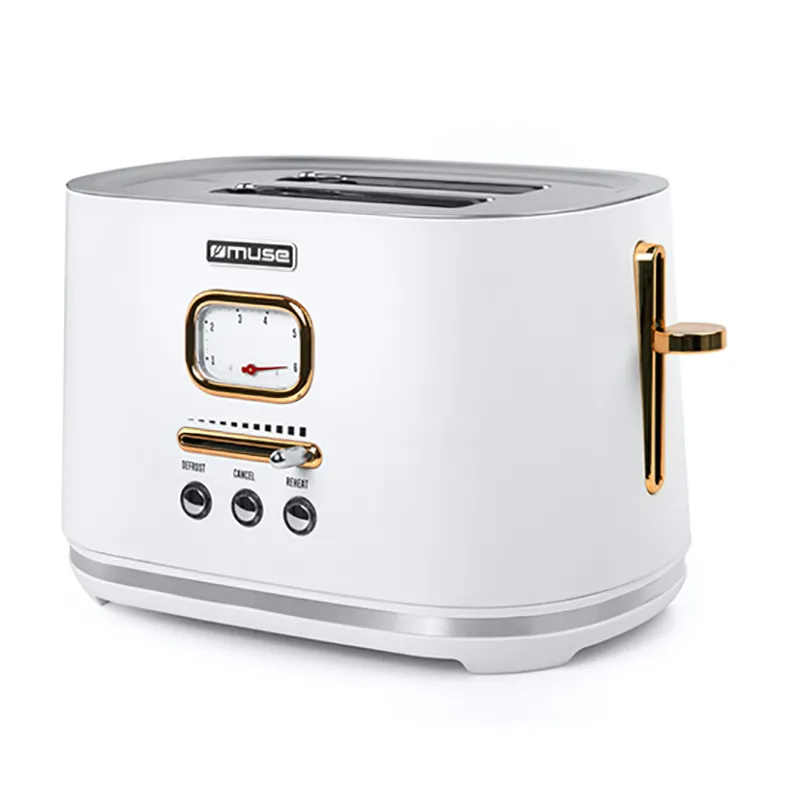 Toaster MUSE MS-130 W, Alb | Auriu