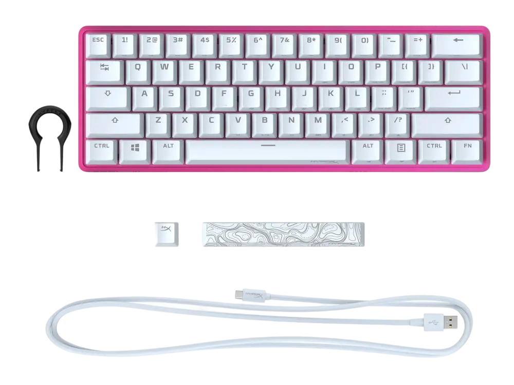 Клавиатура HyperX Alloy Origins 65, Проводное, Чёрный