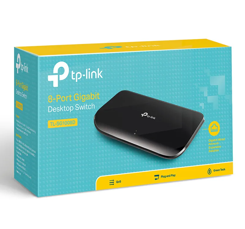 Сетевой коммутатор TP-LINK TL-SG1008D, 8x 10/100/1000 Мбит/с