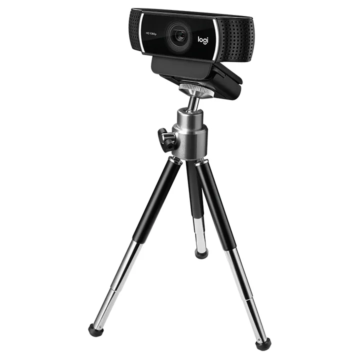 Camera Logitech C922 Pro, 1080p/30 fps, 3/15 MP, FoV: 78°, Zoom:1.2x, Autofocus, Stereo mic, 1.5m