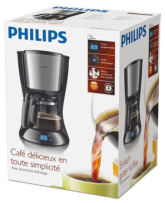 Cafetieră PHILIPS Daily Collection HD7459/20, 1000W, Negru