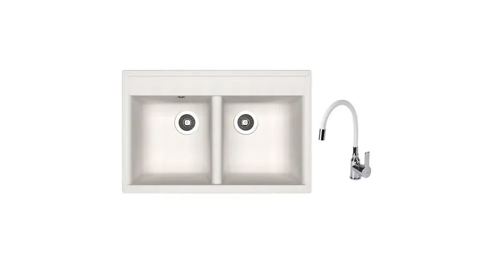 НАБОР мойка Dr Gans Astra 780 + SanDonna F 9995 белый