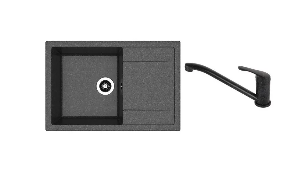 НАБОР раковины Dr Gans Techno 760 + SanDonna F 1066 чёрный