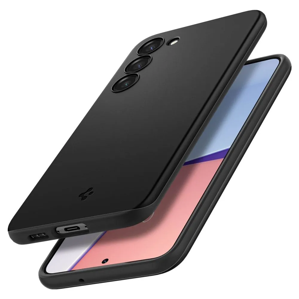 Чехол Spigen Samsung S23, Thin Fit, Чёрный