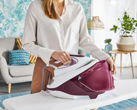 Fier de călcat cu generator de abur Tefal SV9201E0, 2800W, Roz