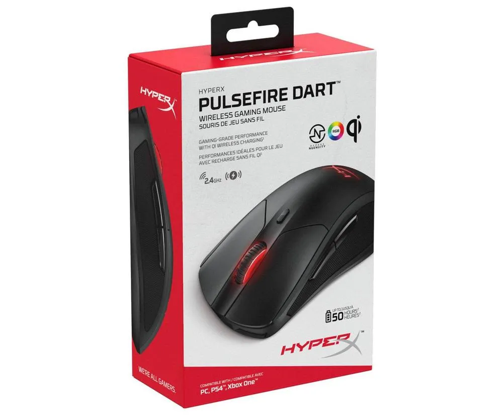 Беcпроводная мышь HyperX Pulsefire Dart, Чёрный
